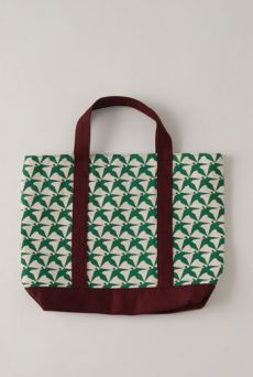 AW1213 THOUSAND PHEASANTS SMALL TOTE BAG - EVER GREEN